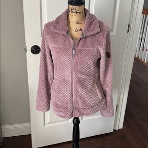 Free Country Women's Mauve purple lavender Teddy fleece Jacket small